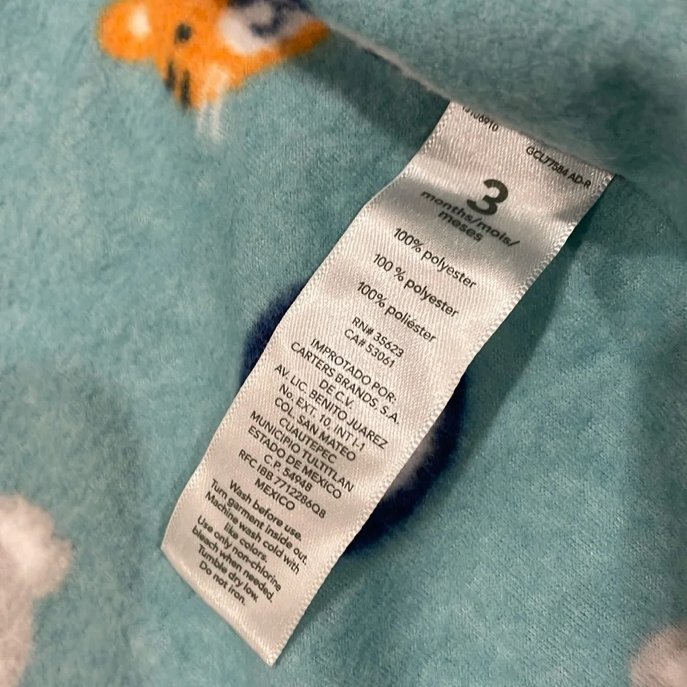 Carter’s Fleecey Snap PJs